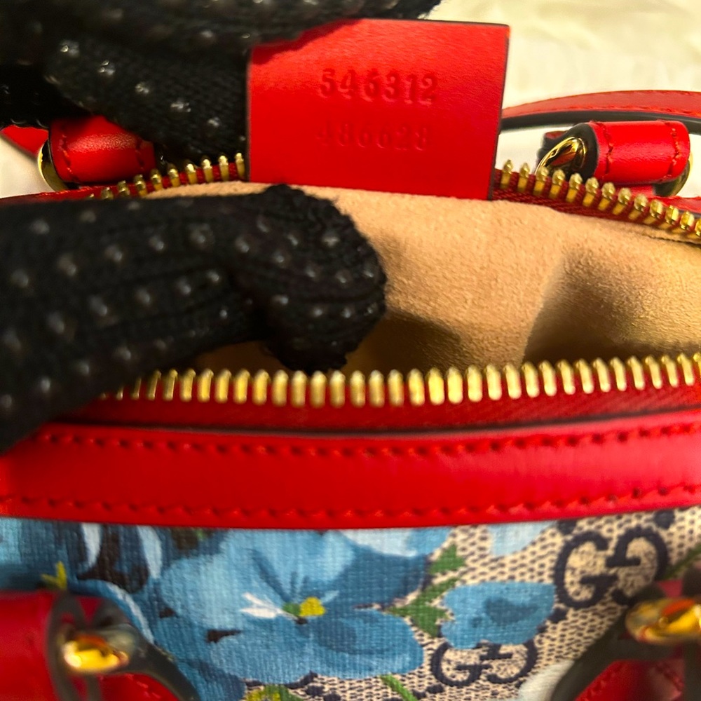 GUCCI Supreme Blooms Mini Boston Bag